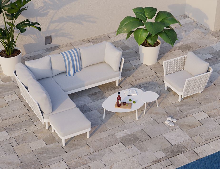 Siano Outdoor Modular Pouf