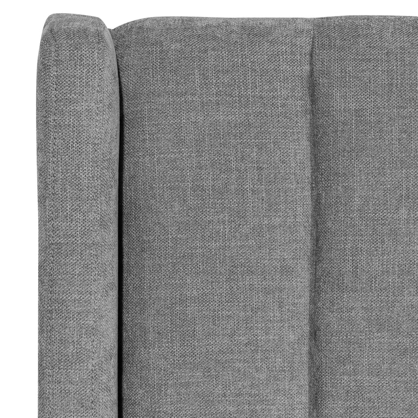 Wide Base Queen Sized Bed Frame - Flint Grey