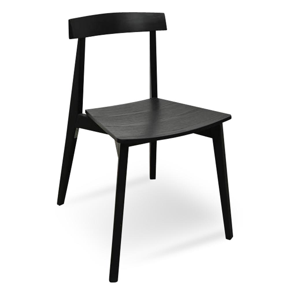 Set of 2 - Jira Wood Dining Chair - Black