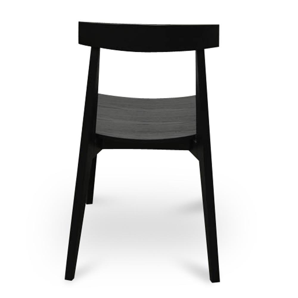 Set of 2 - Jira Wood Dining Chair - Black