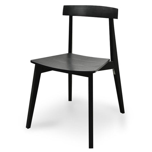 Set of 2 - Jira Wood Dining Chair - Black