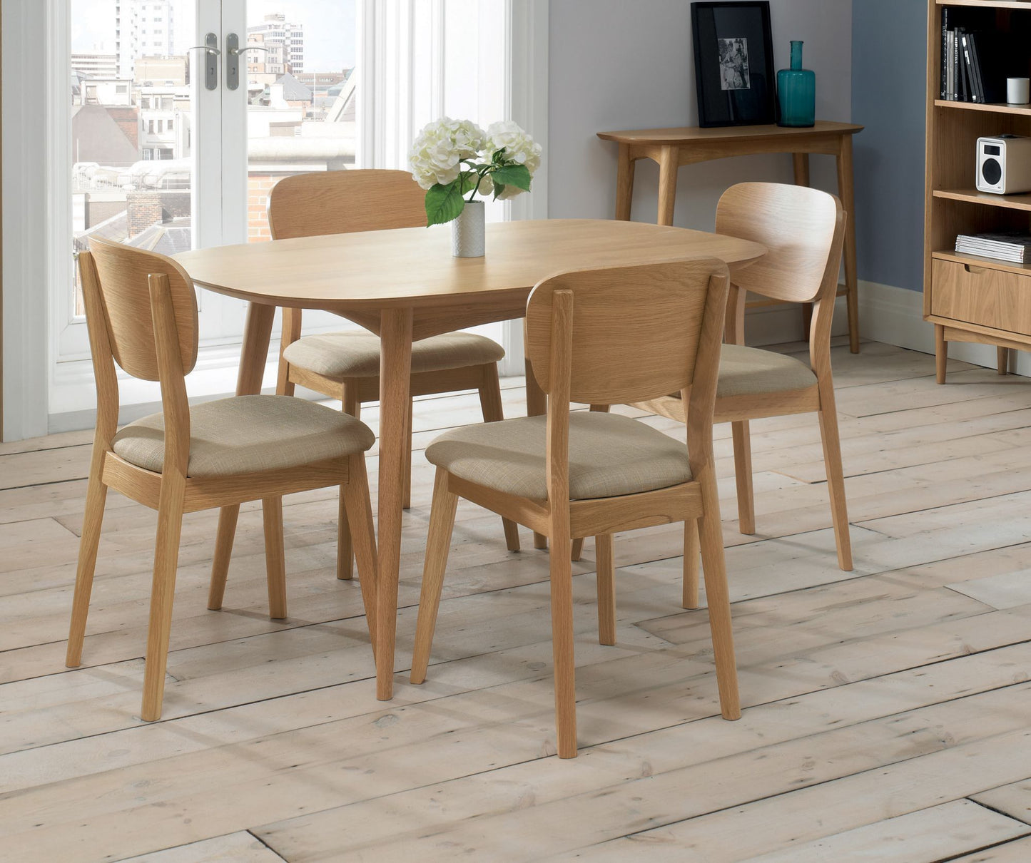 1.3m Fixed Dining Table - Natural
