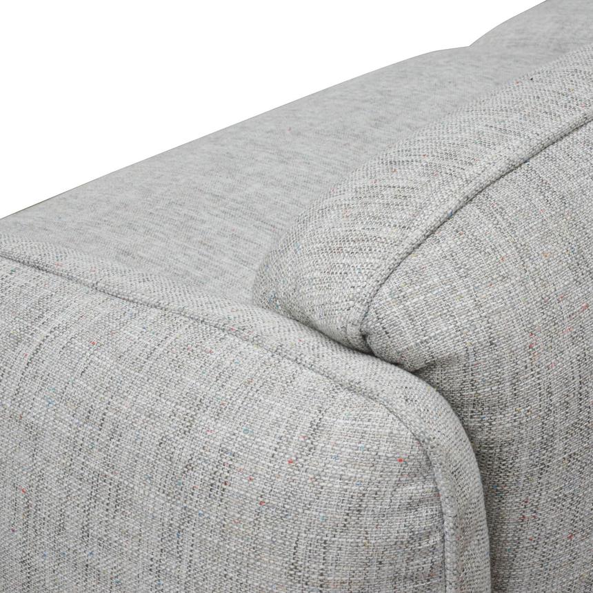3 Seater Sofa - Light spec grey fabric