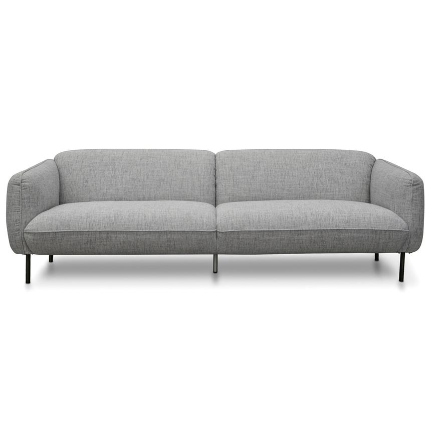 3 Seater Sofa - Light spec grey fabric