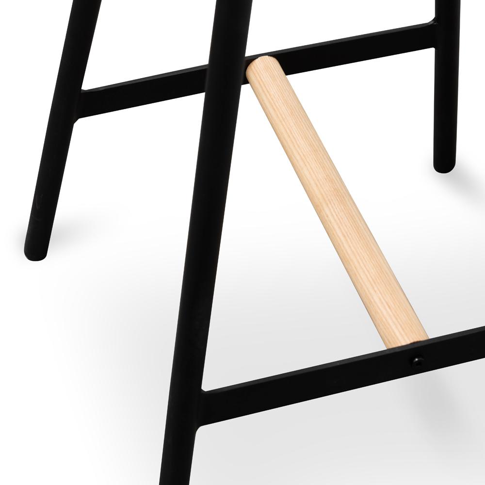 Leo Timber Bar Stool - Black - Last One