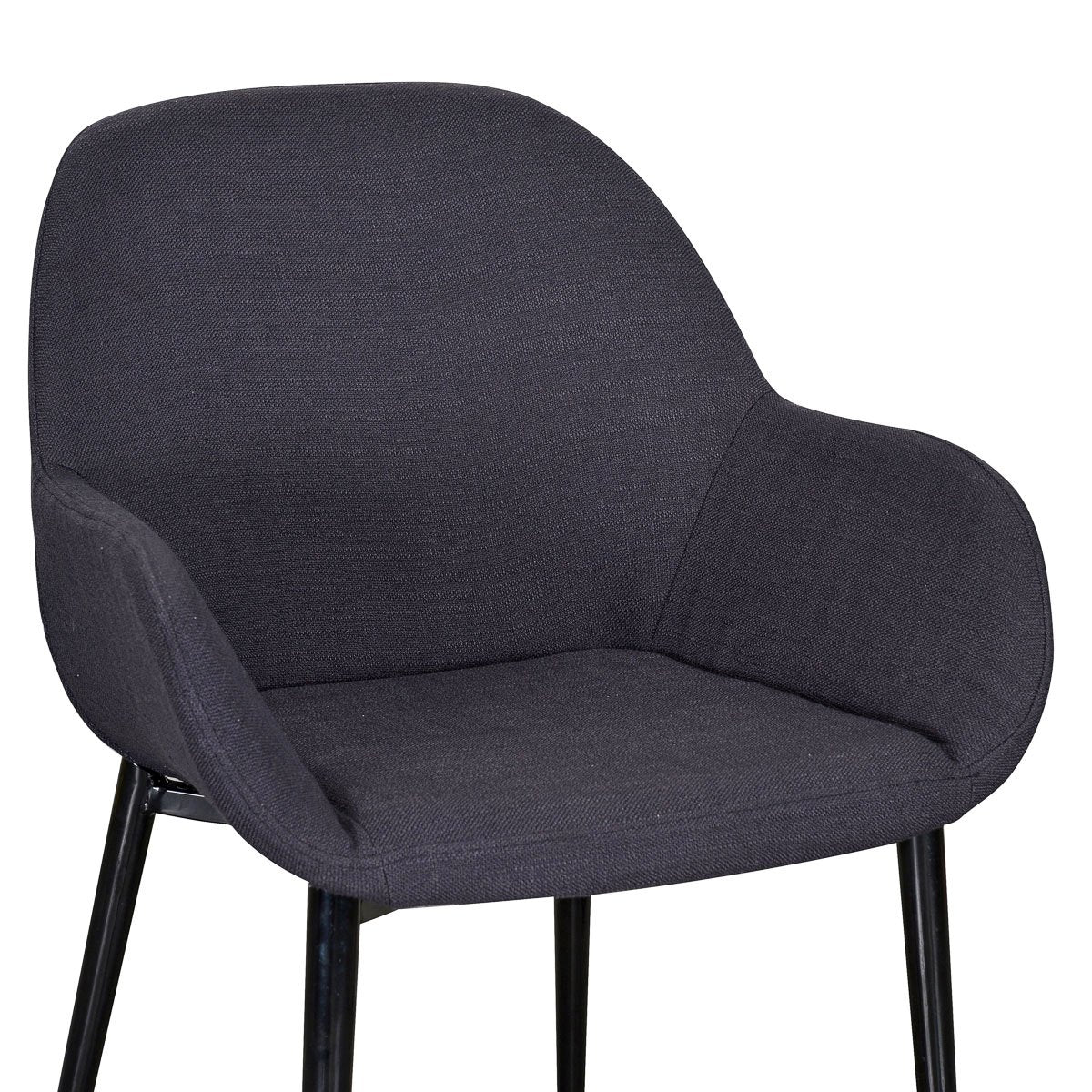 Ex Display - Lynton Fabric Dining Chair - Black
