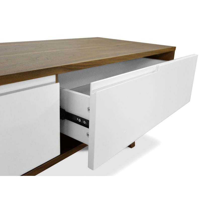 2.1m Lowline TV Entertainment Unit - Walnut