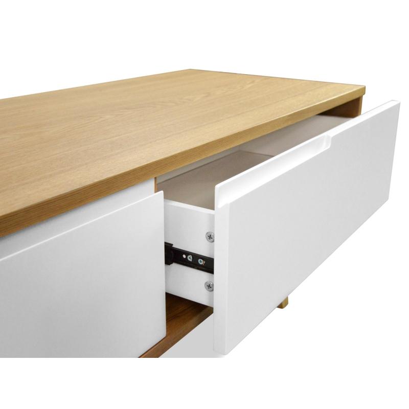 2.1m TV Entertainment Unit - Lowline - Natural