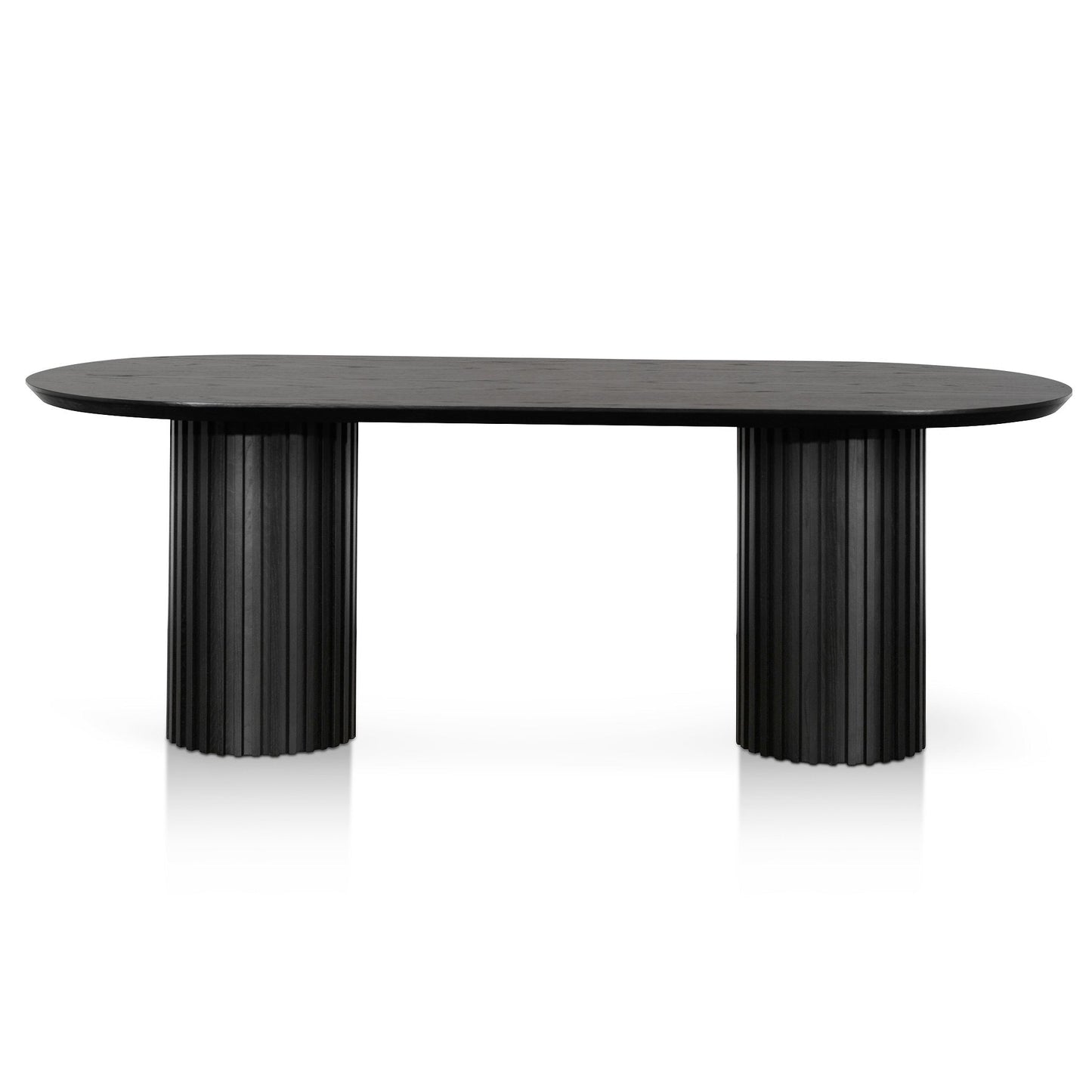 Ex Display - Marty 2.2m Wooden Dining Table - Black Oak