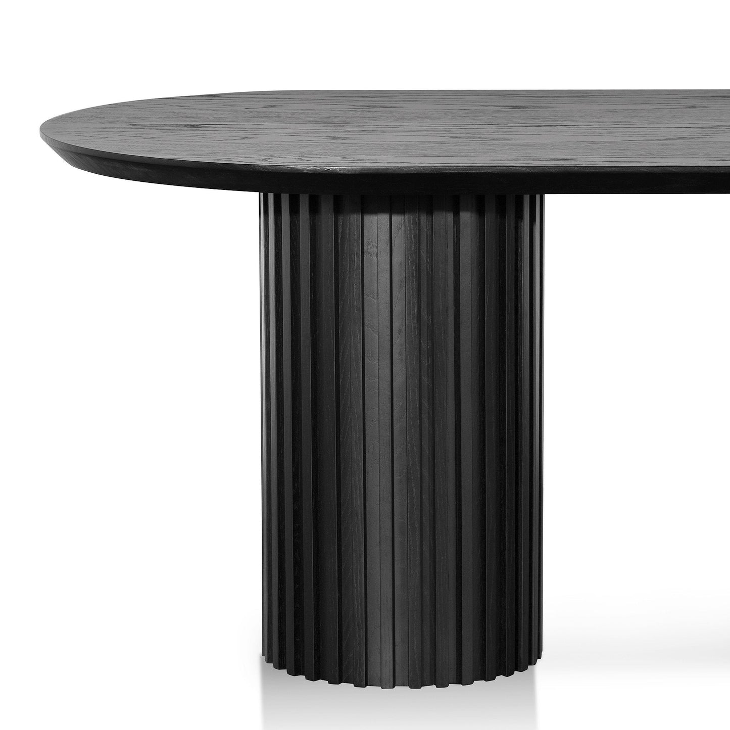 Ex Display - Marty 2.2m Wooden Dining Table - Black Oak