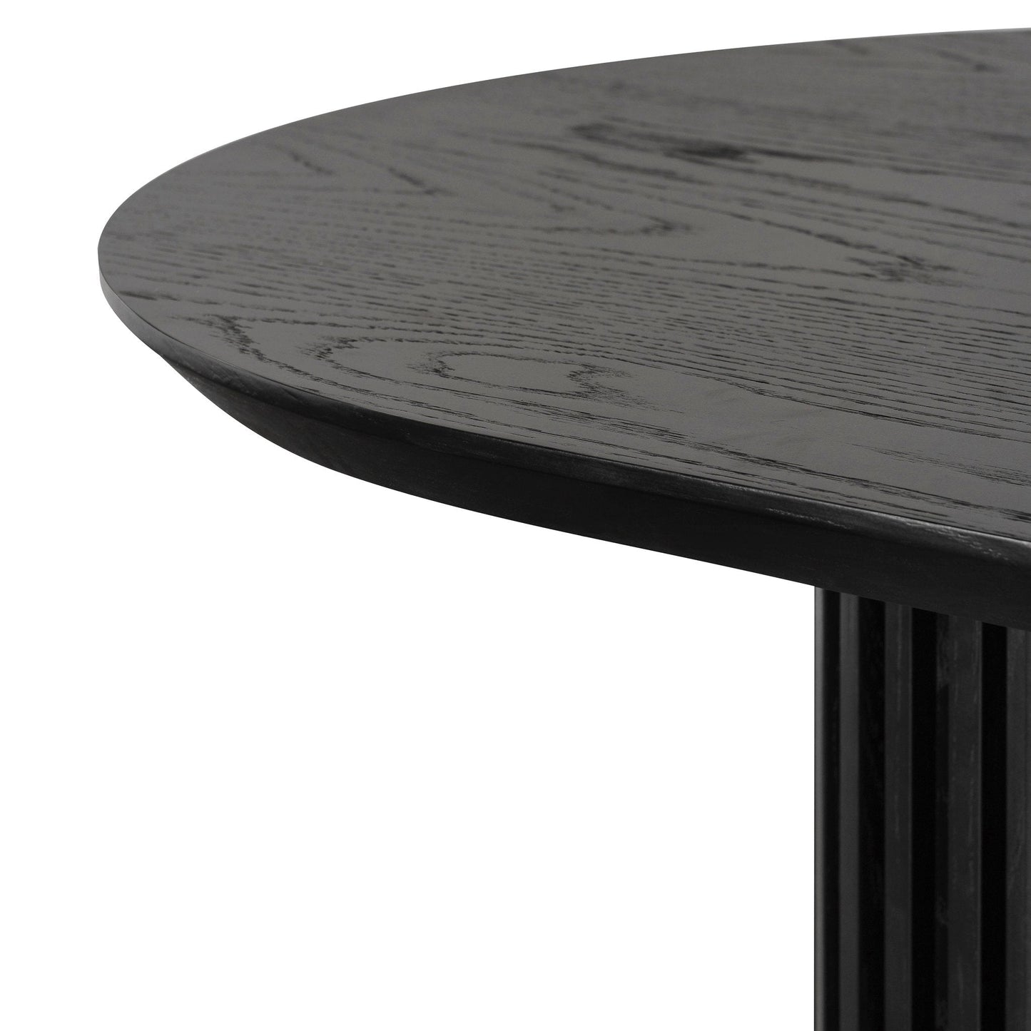 Ex Display - Marty 2.2m Wooden Dining Table - Black Oak
