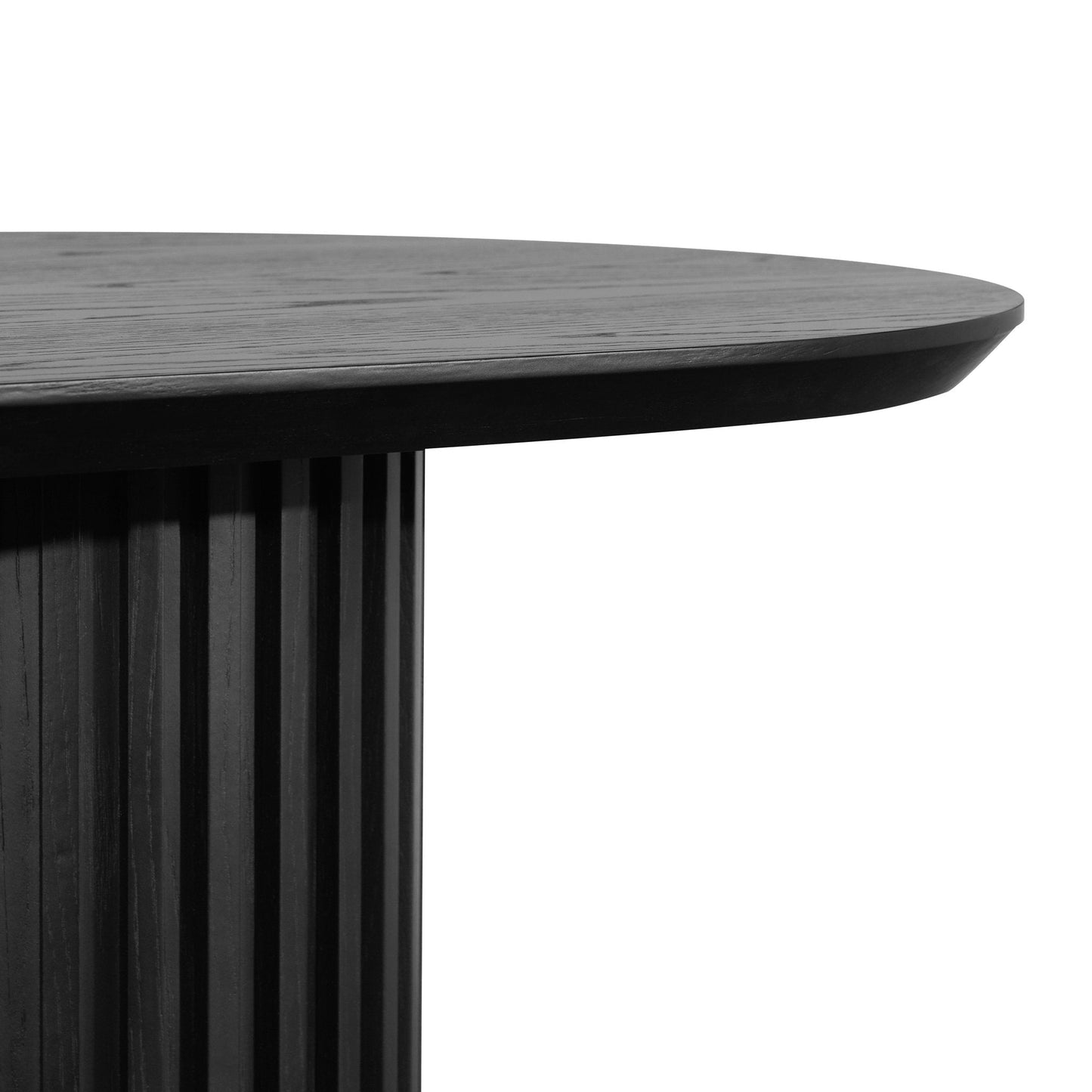 Ex Display - Marty 2.2m Wooden Dining Table - Black Oak
