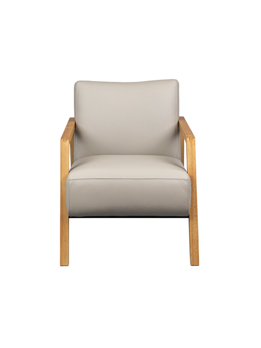 Michonne Leather Armchair - Wheat