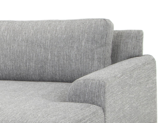 CLC2870-FA 3 Seater Right Chaise Sofa - Graphite Grey with Black Legs - Last one