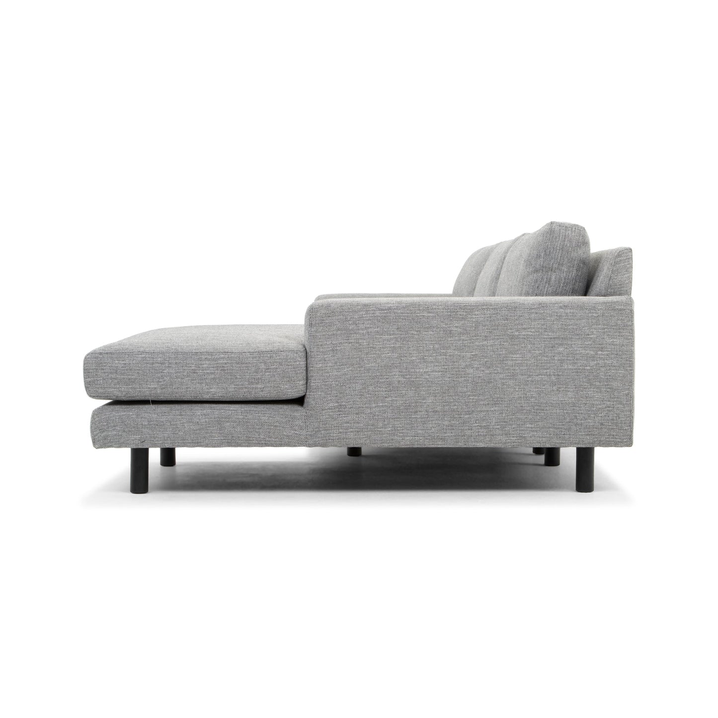 CLC2870-FA 3 Seater Right Chaise Sofa - Graphite Grey with Black Legs - Last one