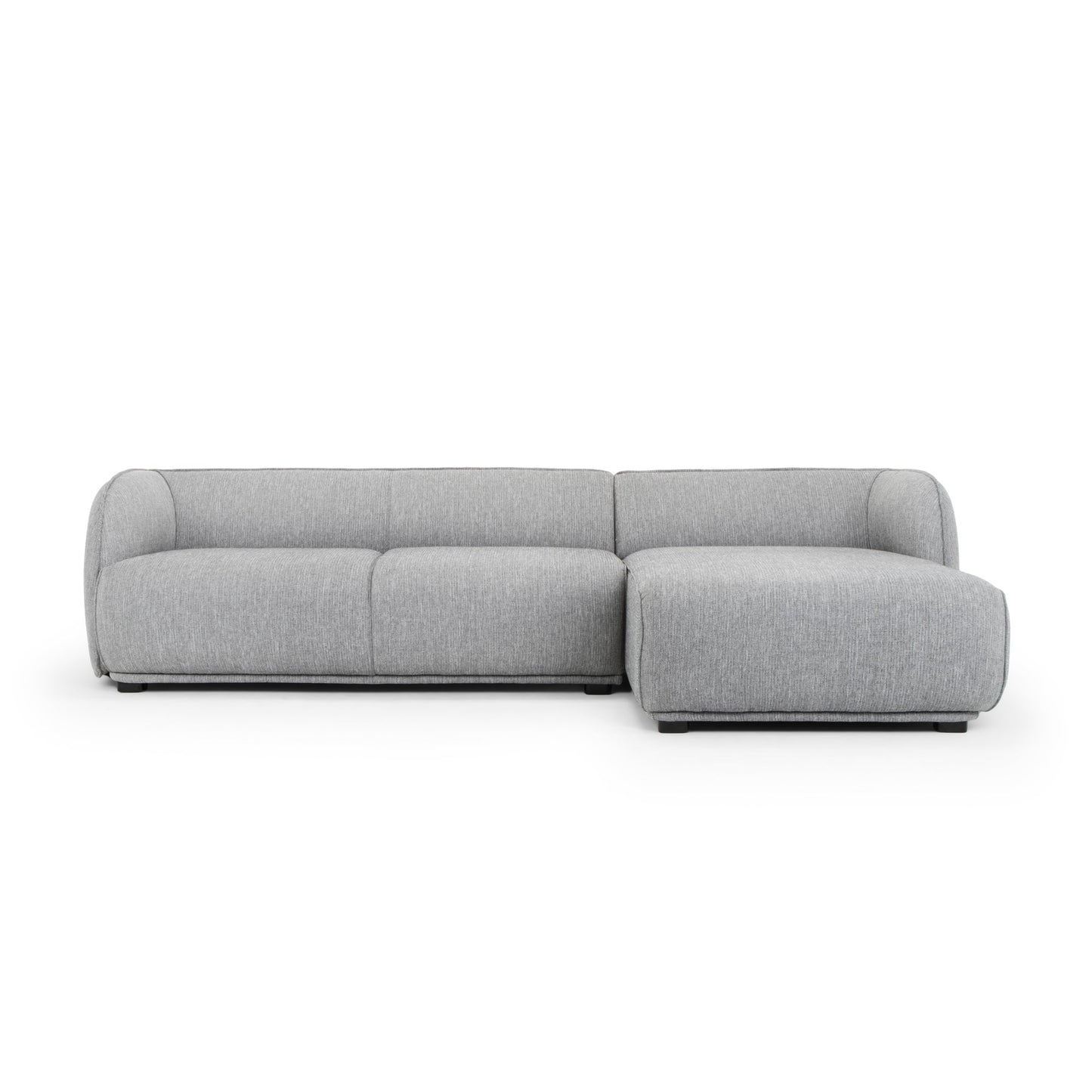 3 Seater Right Chaise Sofa - Graphite Grey