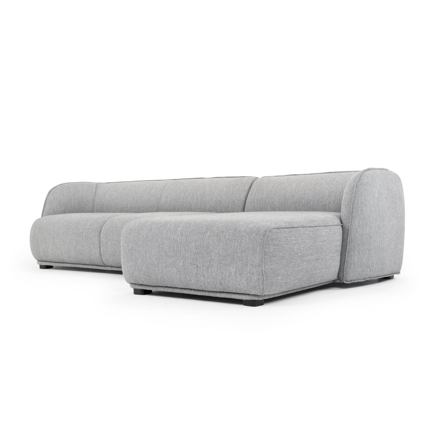 3 Seater Right Chaise Sofa - Graphite Grey