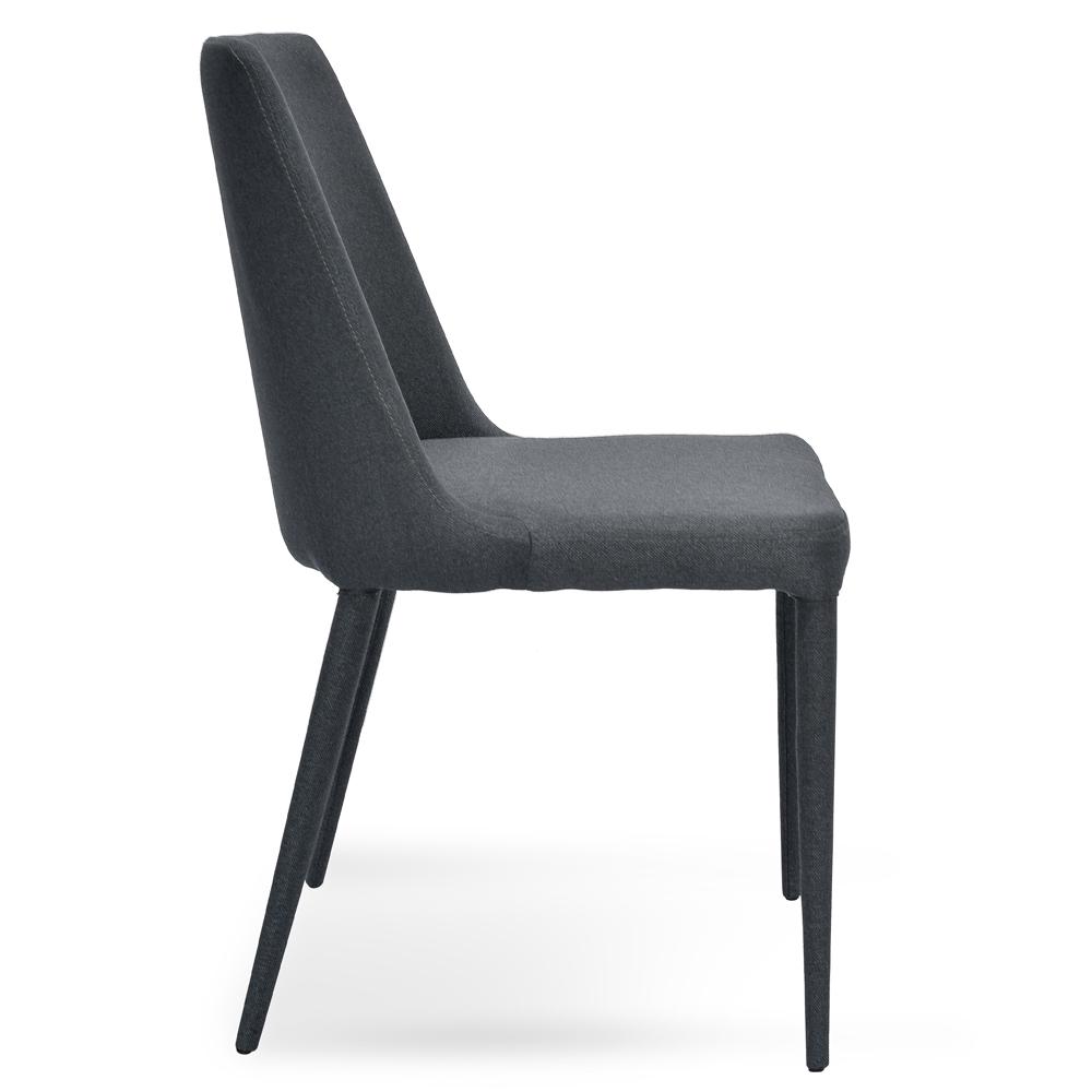 Millie Fabric Dining Chair - Gunmetal Grey - Last One