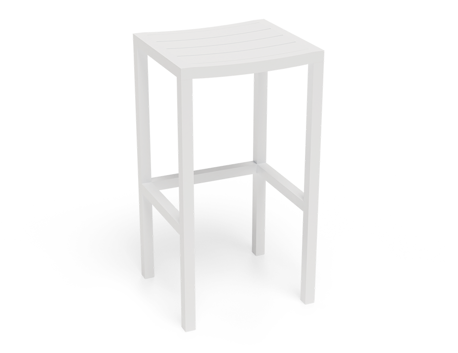 Halki Outdoor Stool - White