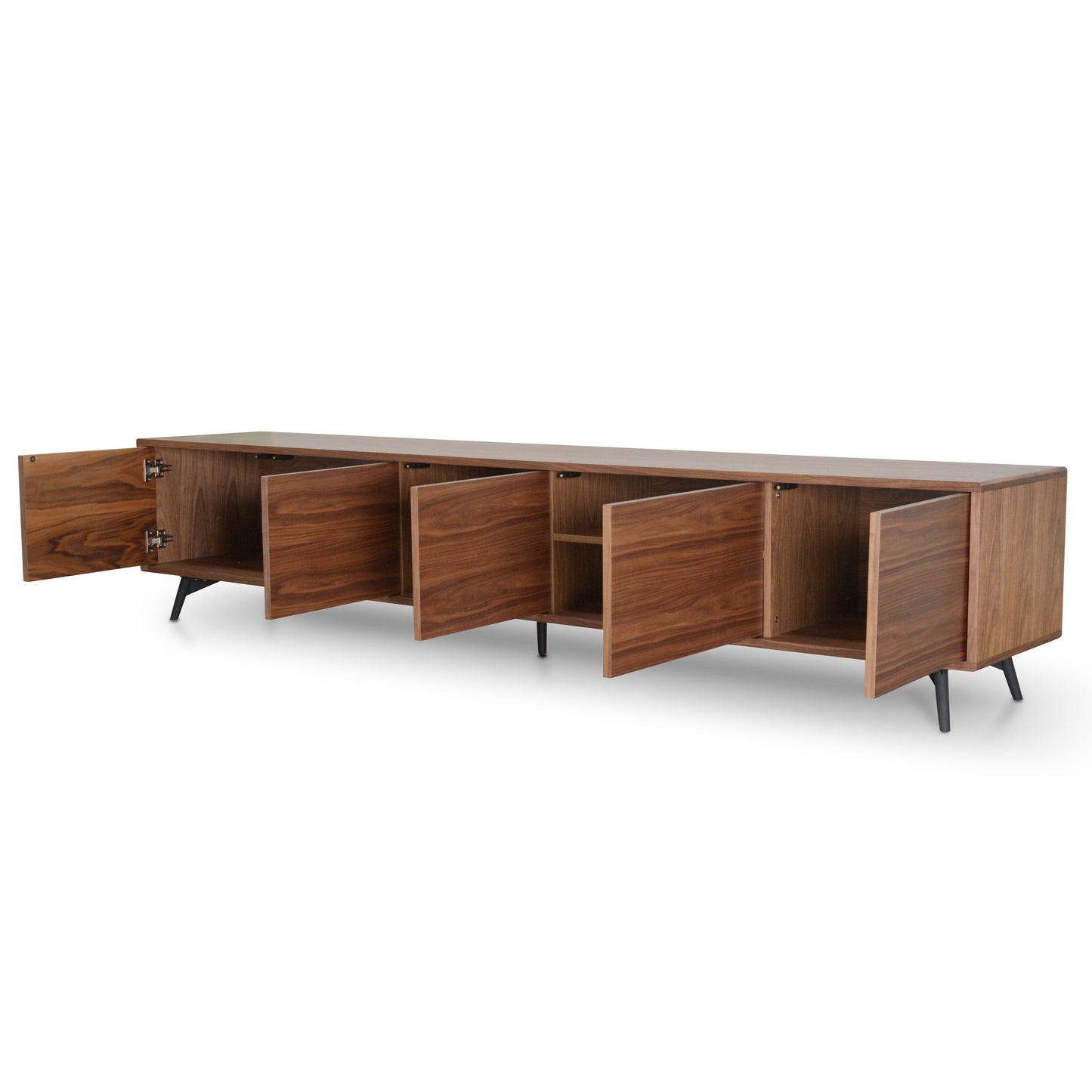2.4m TV Entertainment Unit - Walnut