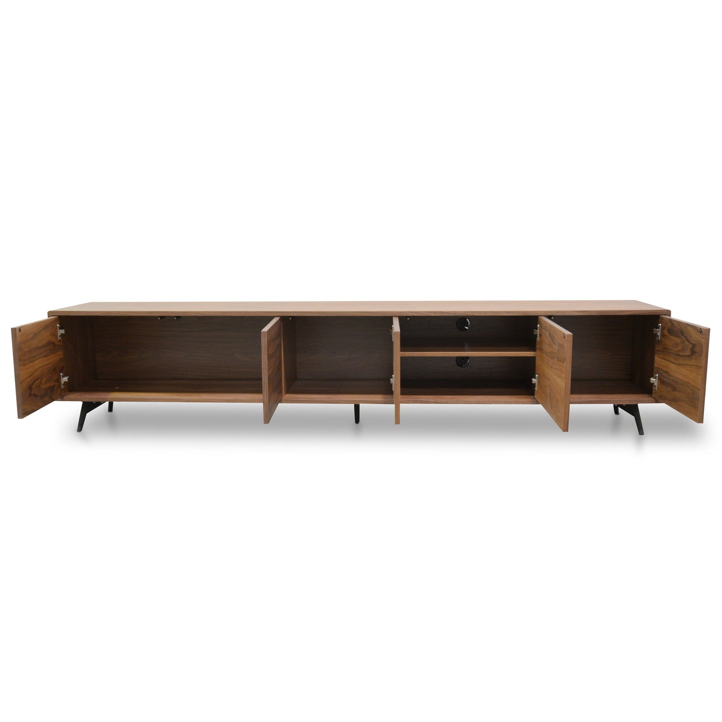 2.4m TV Entertainment Unit - Walnut