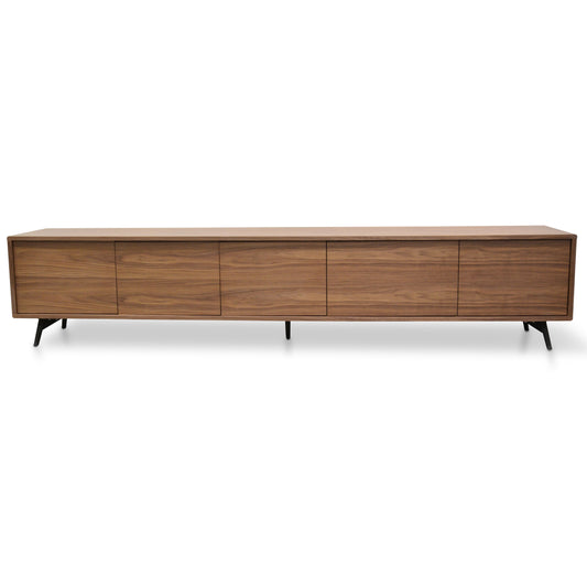 2.4m TV Entertainment Unit - Walnut