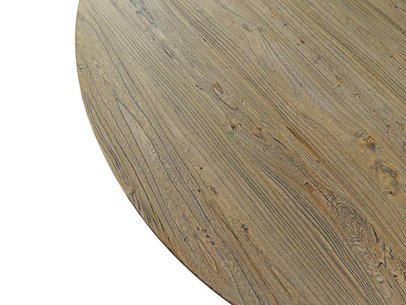 Nena Reclaimed 1.25m Round Wooden Dining Table