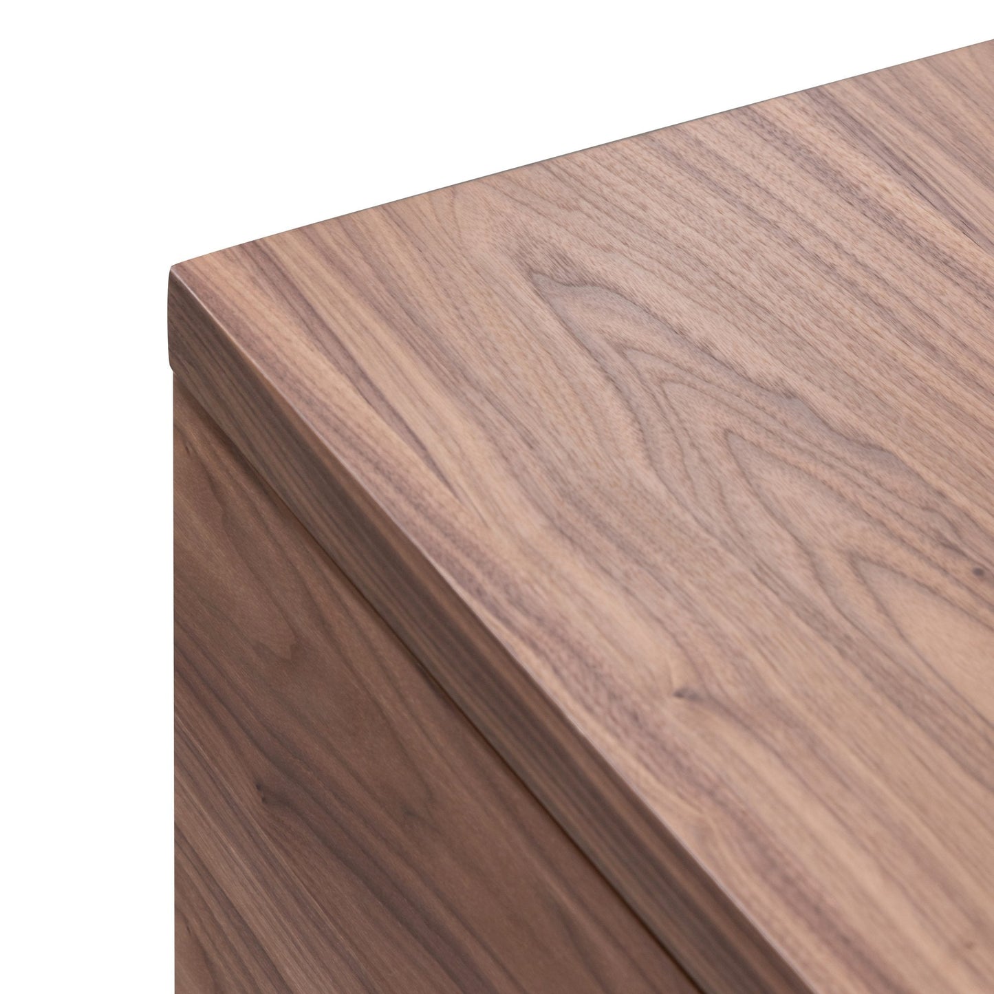 Lowline 2.1m Entertainment TV Unit In Walnut - Timber Legs