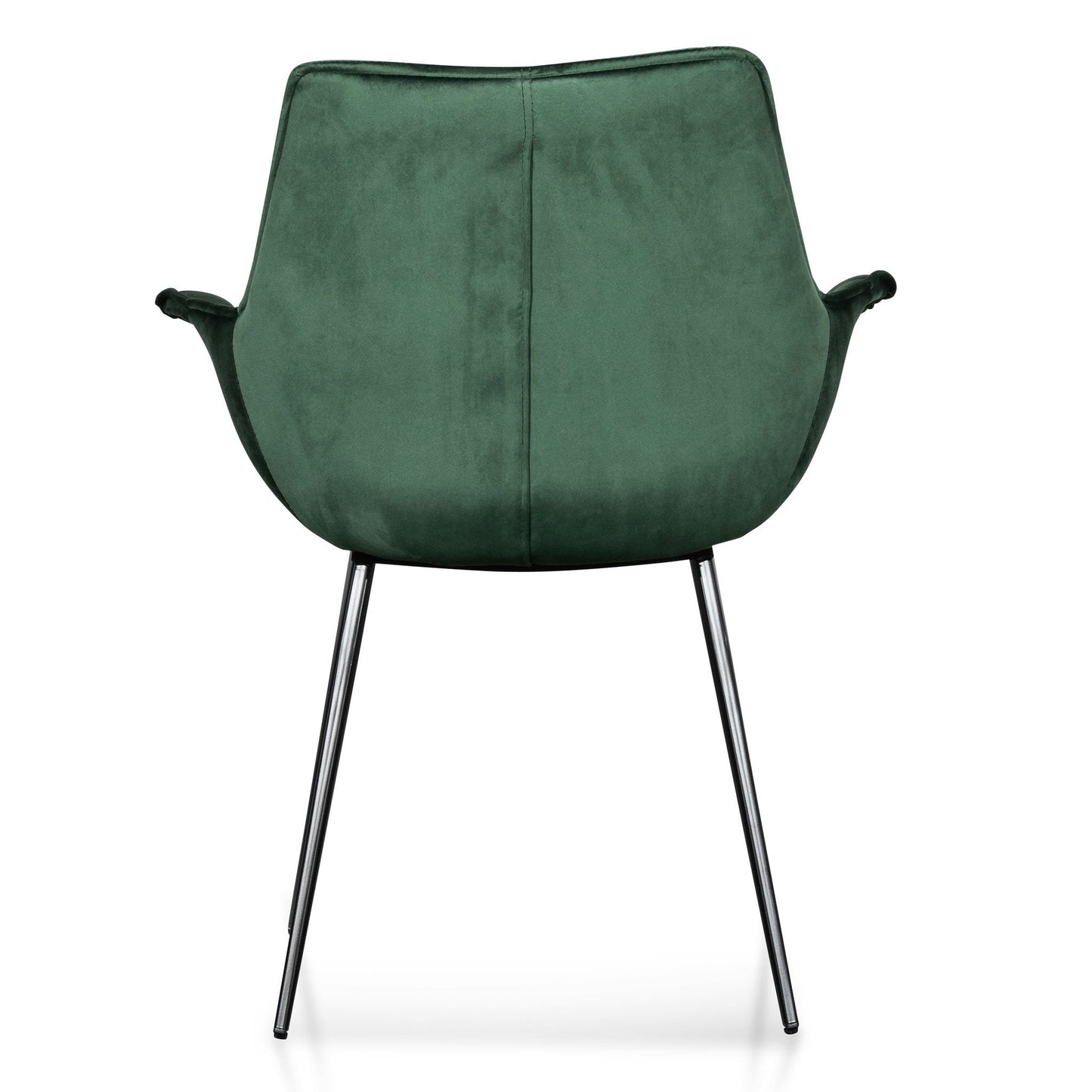 Ex Display - Nola Dining Chair - Dark Green Velvet