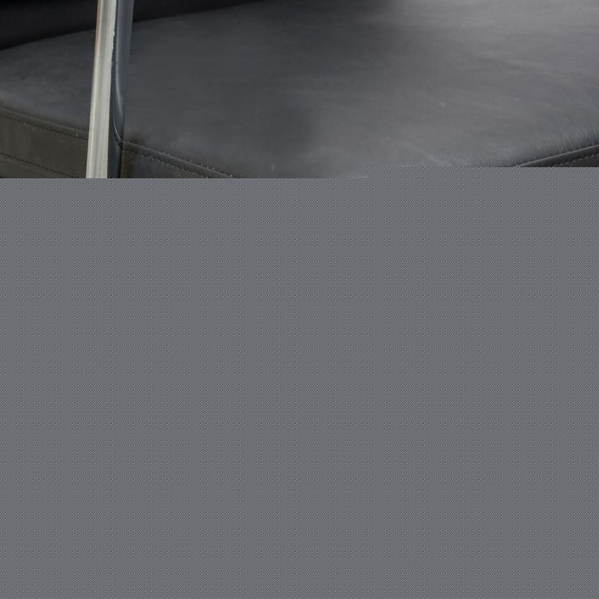 High Back Office Chair - Black Leather