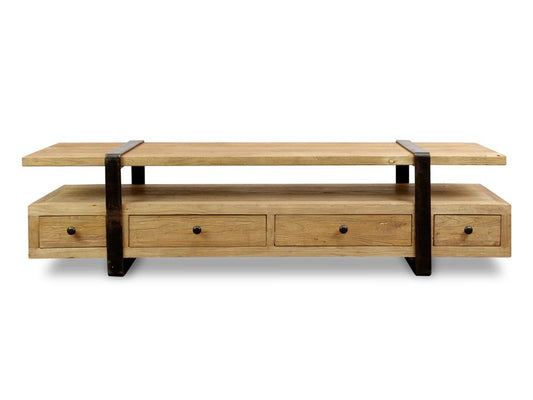180cm Reclaimed Lowline TV Entertainment Unit