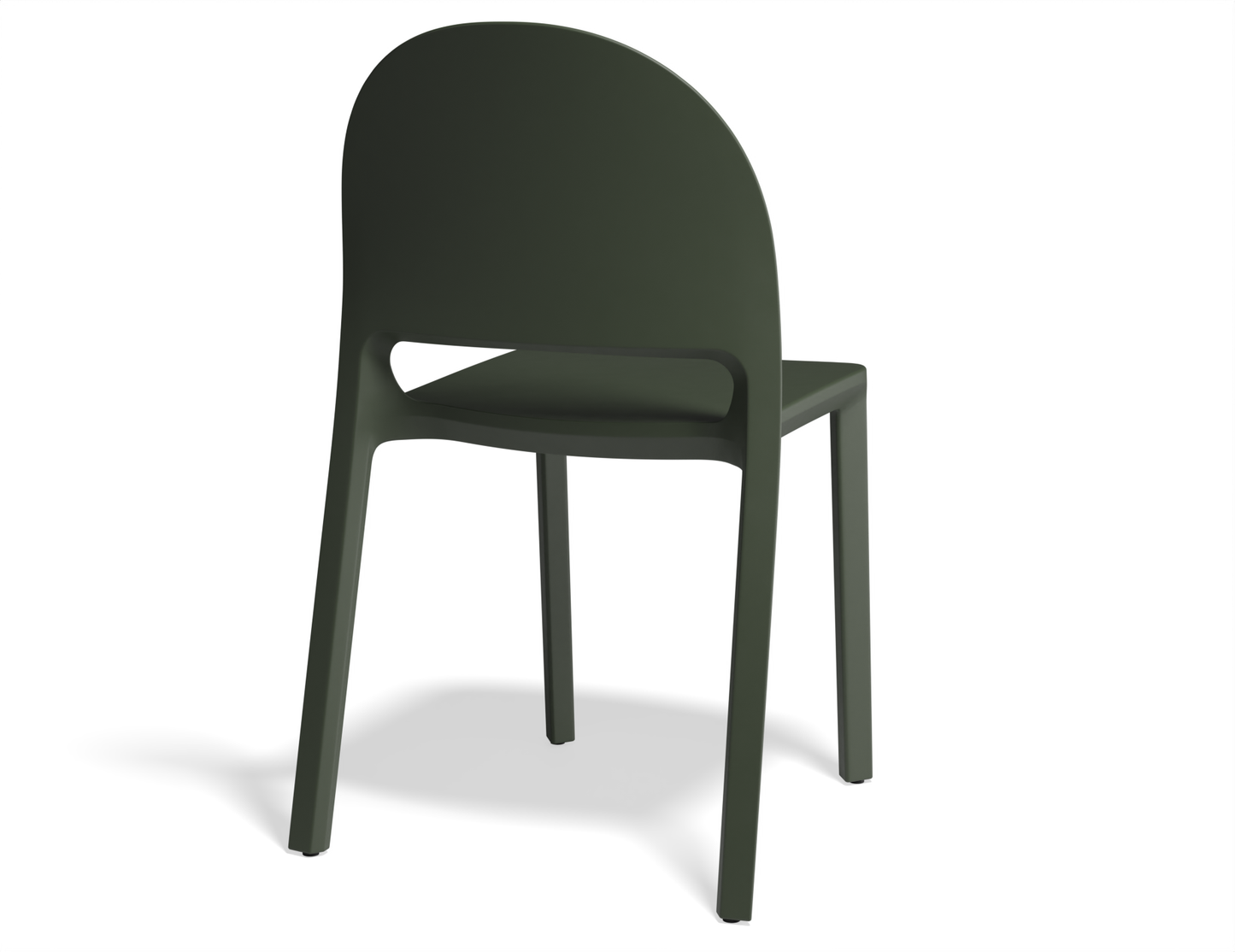 Profile Stackable Dining Chair - Olive Green