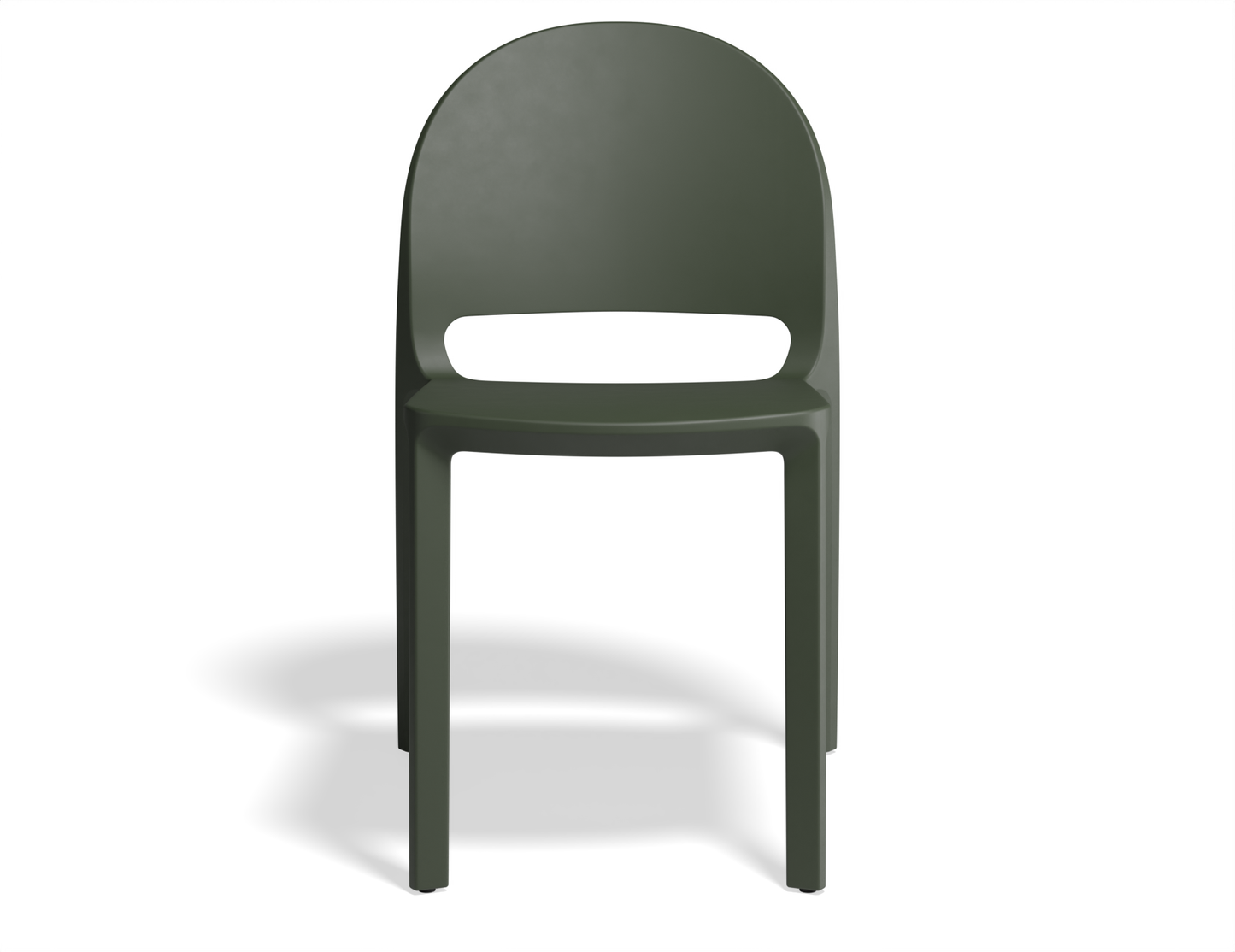 Profile Stackable Dining Chair - Olive Green