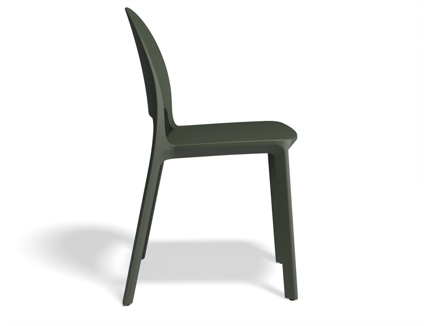 Profile Stackable Dining Chair - Olive Green