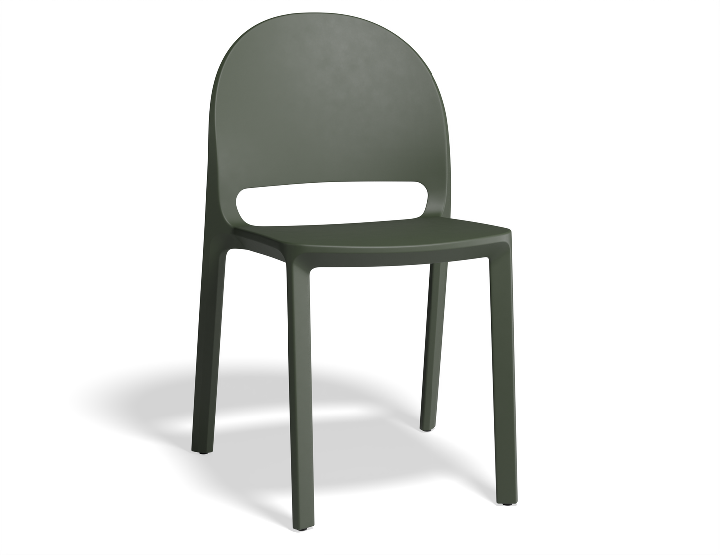 Profile Stackable Dining Chair - Olive Green