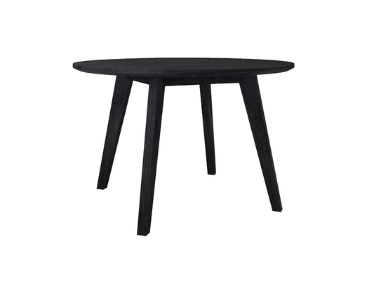Thalor Round Dining Table - Brushed Black