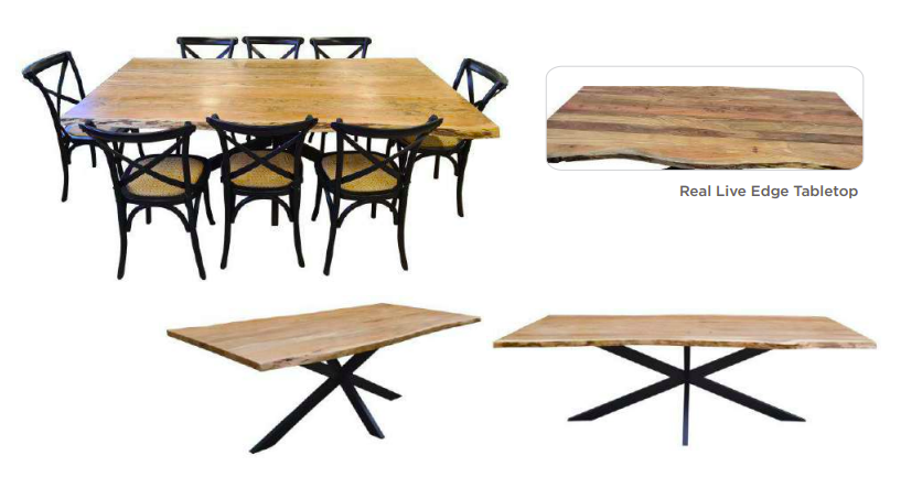 Caelan Acacia Dining Table - Natural