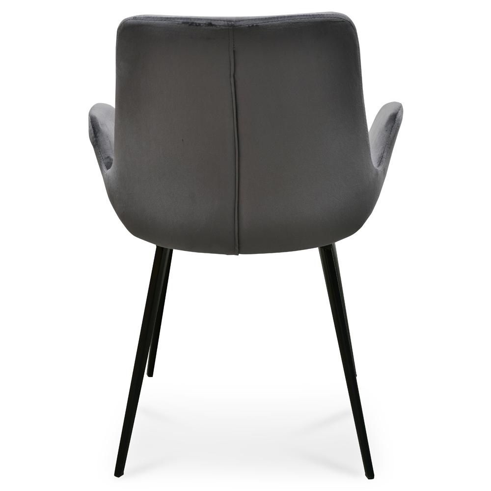 Ex Display - Alice Dining Chair - Dark Grey Velvet