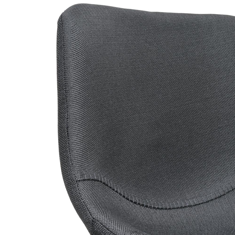 Set Of 2 - Duke 65cm Fabric Bar Stool - Black