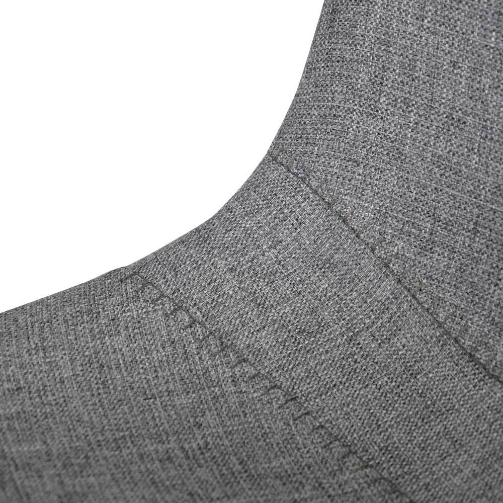 Set of 2 - Duke 65cm Fabric Bar Stool - Dark Grey - Last Set