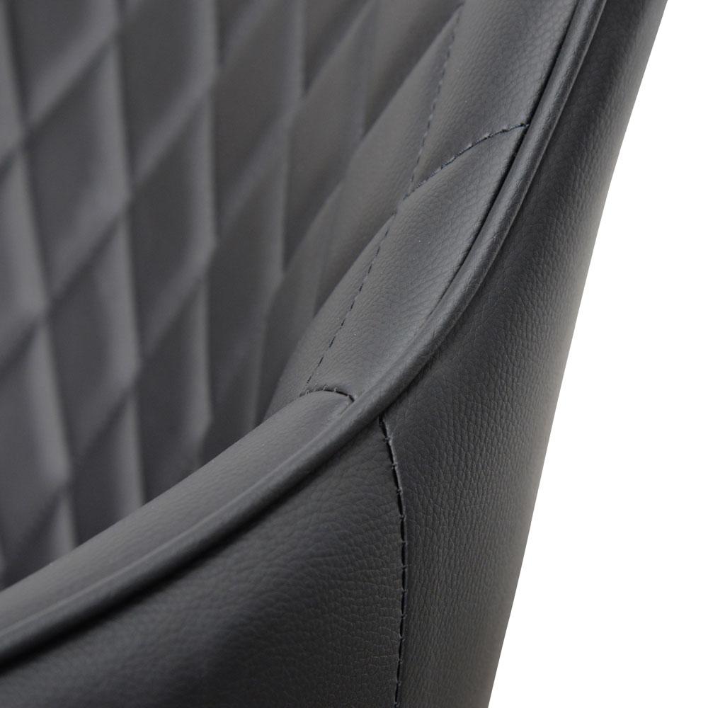 Ex Display - George Dining Chair - Black PU