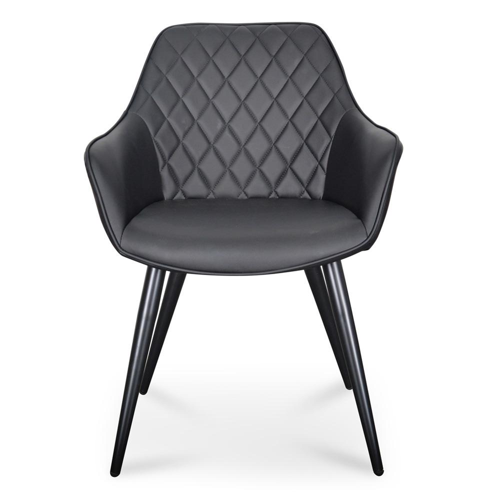 Ex Display - George Dining Chair - Black PU