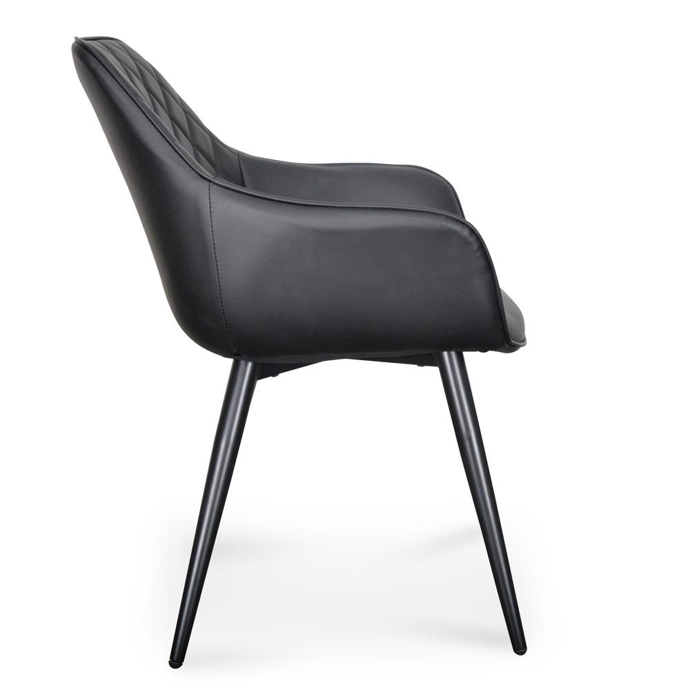Ex Display - George Dining Chair - Black PU