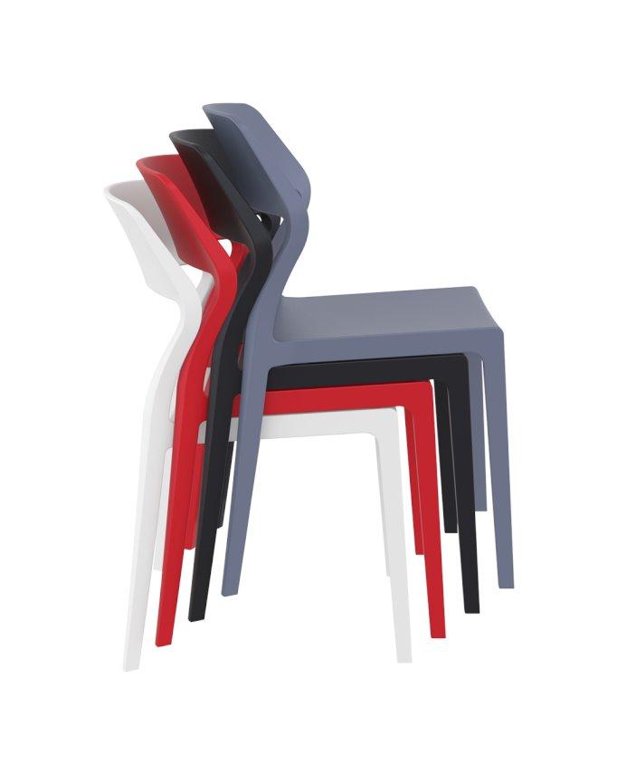 Specter Indoor / Outdoor Dining Chair - Black