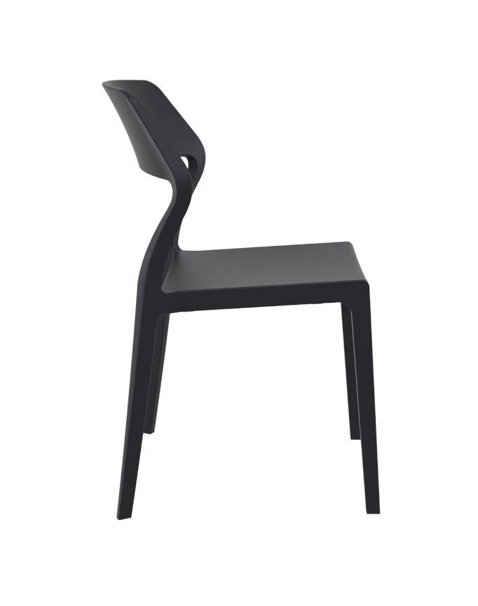 Specter Indoor / Outdoor Dining Chair - Black