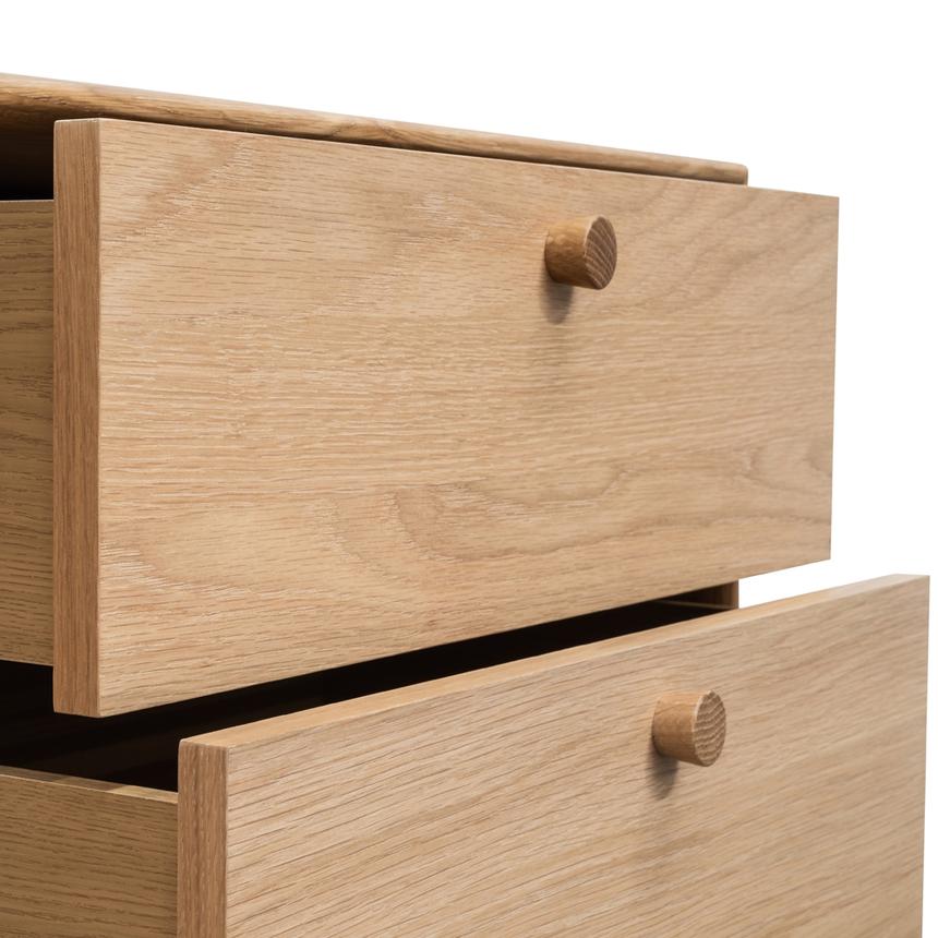 2 Drawer Side Table - Oak