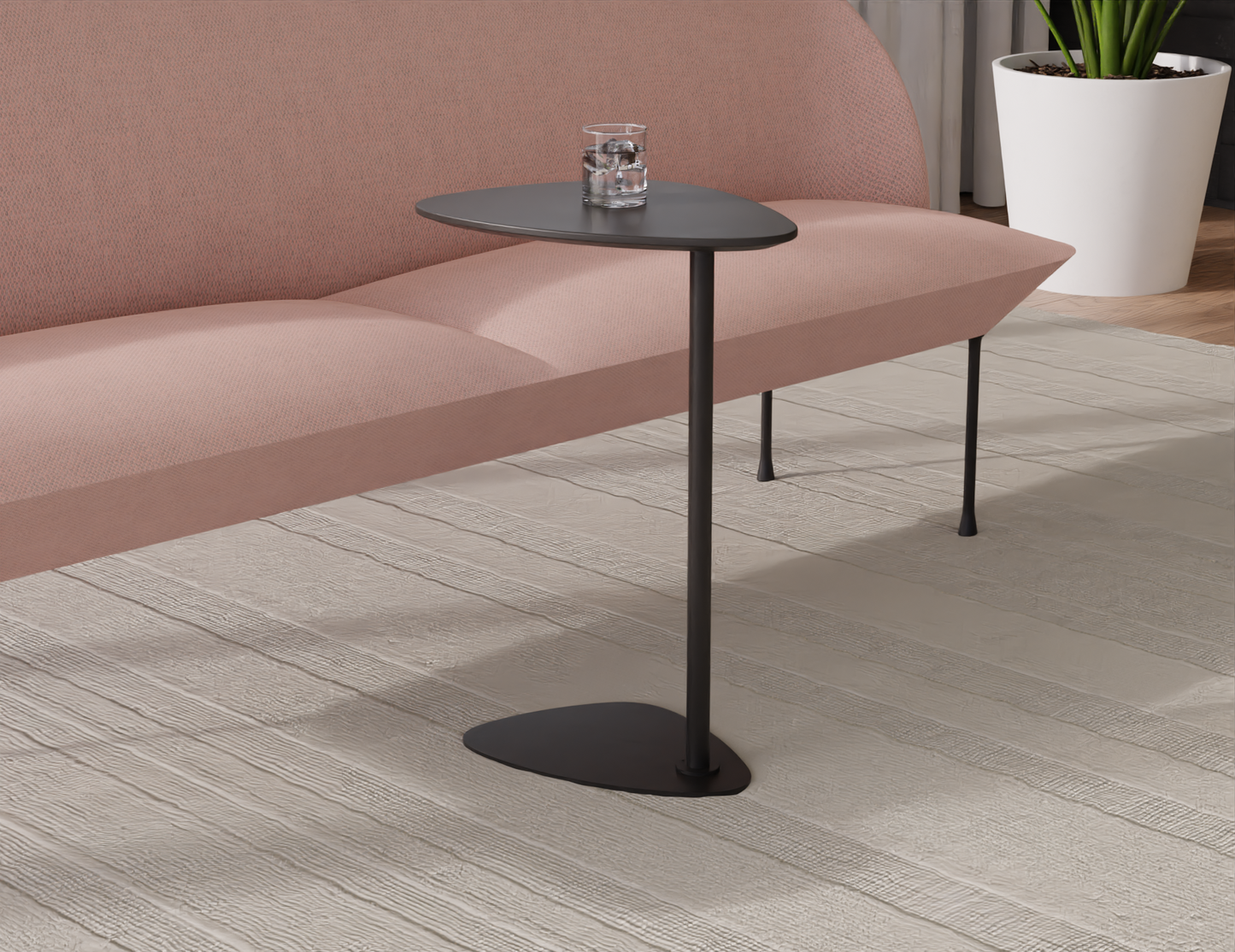 Fringe Side Table - Black