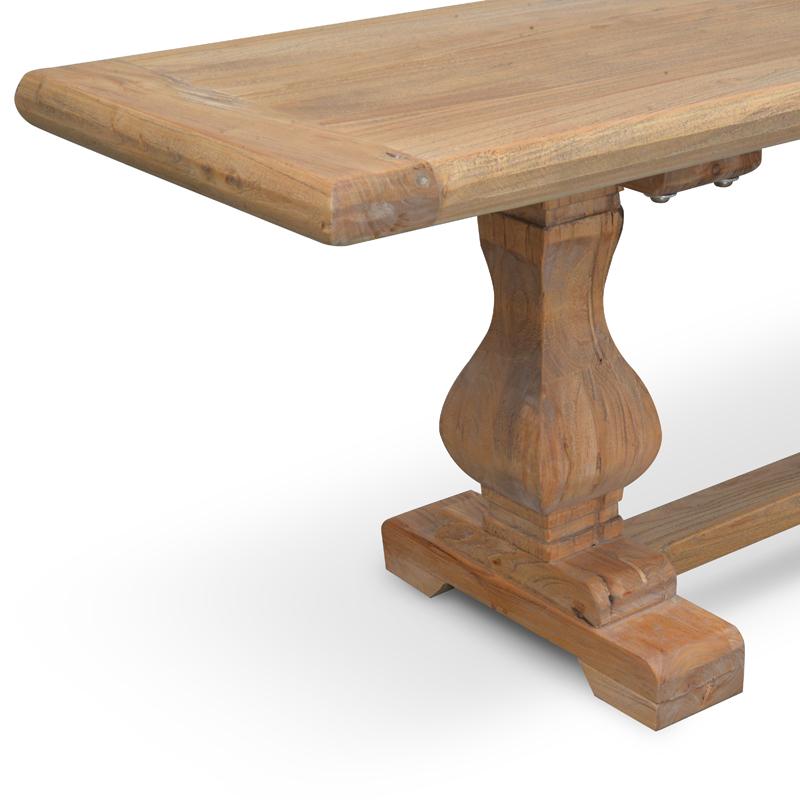 Titan 2m Reclaimed ELM Wood Bench - Natural
