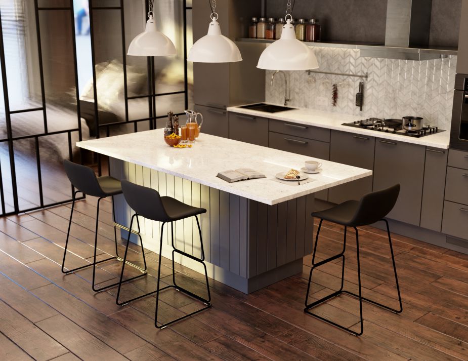 Umbria Stool - Black - Black Shell