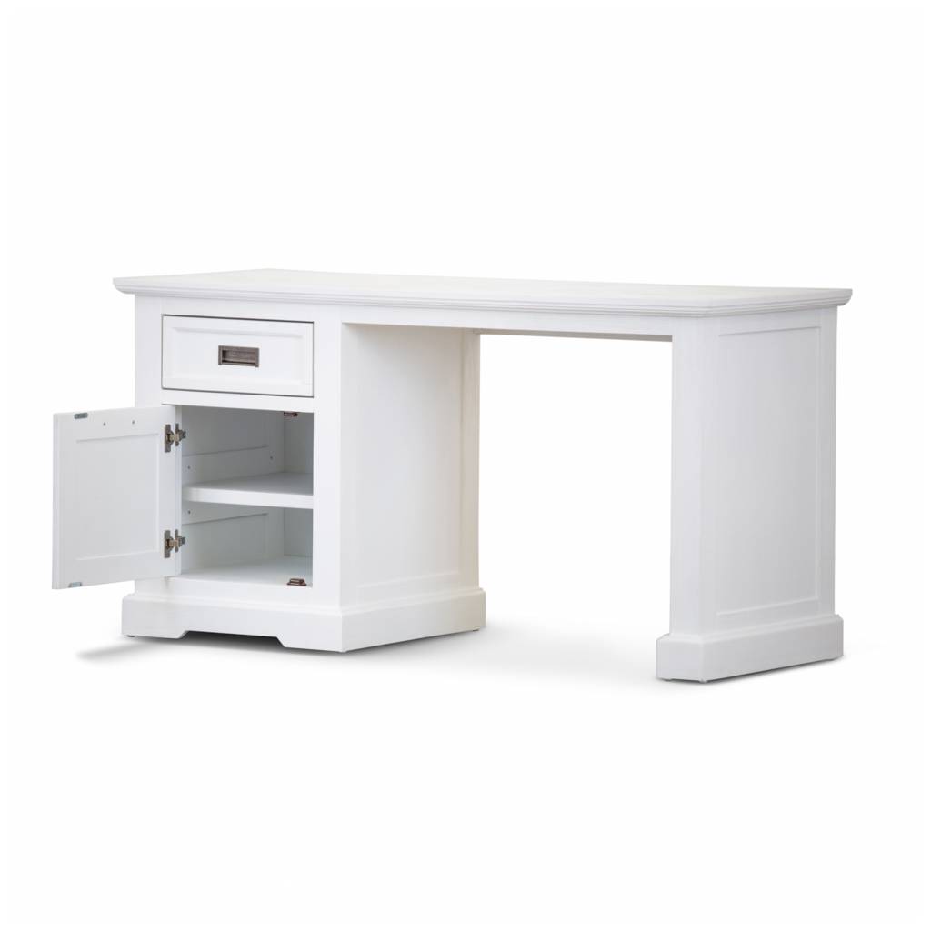 Coastal Acacia Office Desk - White